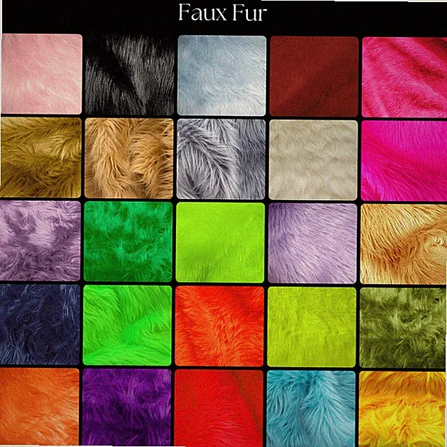 Fluffy Shaggy Faux Fur Fabric – 60” Wide by the Yard for Home & Fashion