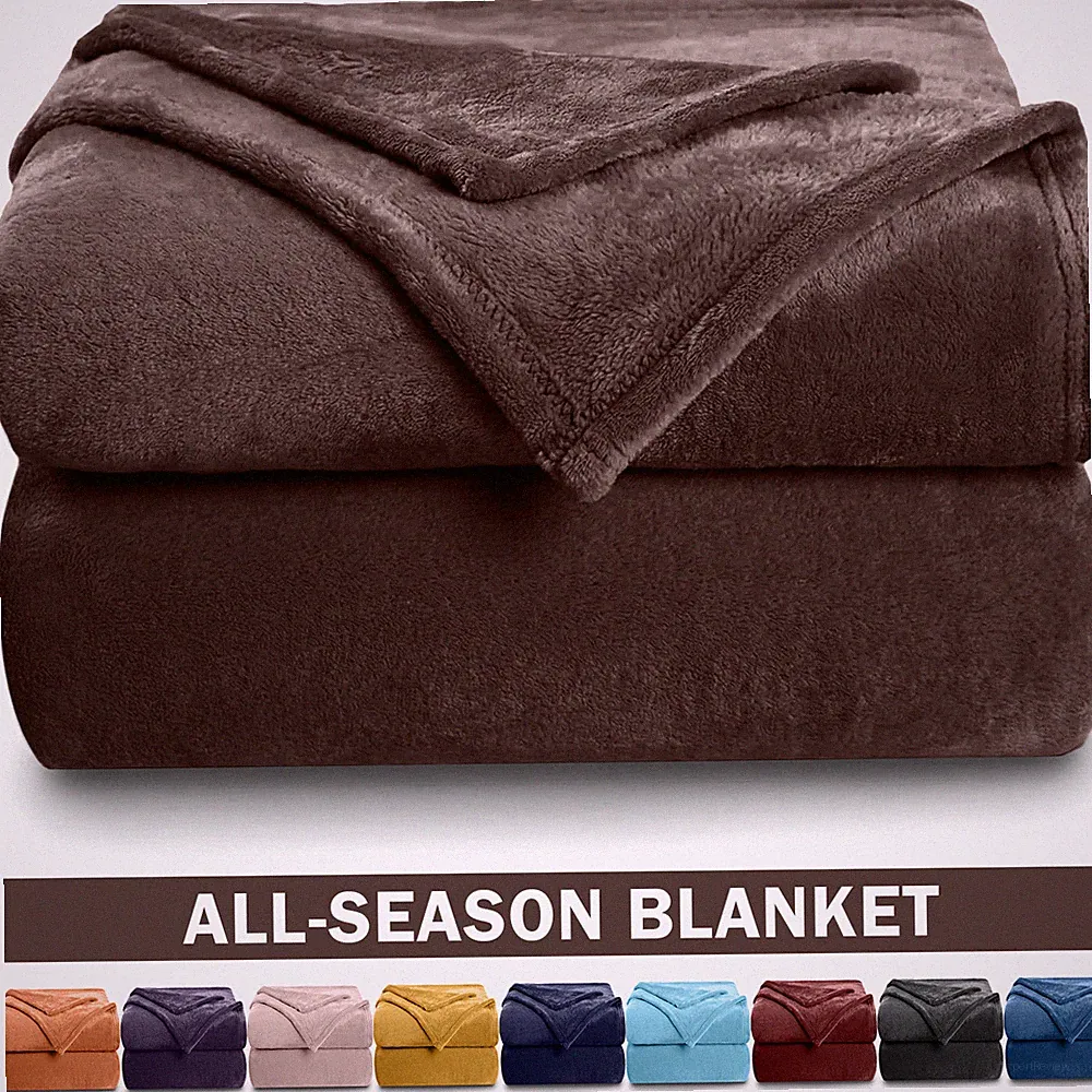 Luxury Thick Mink Blanket Large Faux Fur Fleece Sofa Bed Throw Couch Warm Soft